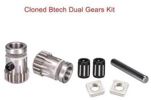 Main image of 1Set 3D Printer Accessories MK2/MK3 Cloned Btech Dual Gears DIY Kit Steel Pulleys Kit 3D Printer Gears Extrusion Wheel