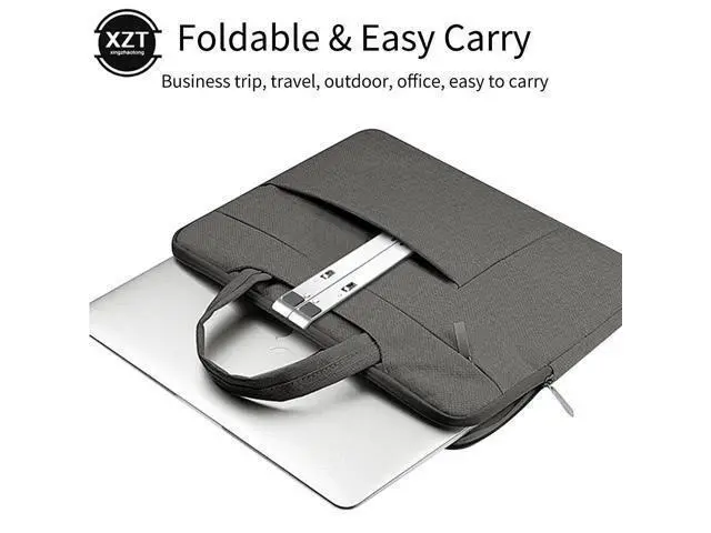 Alt view image 5 of 6 - Laptop Stand Height Adjustable Aluminum Non-slip Laptop Riser Holder Portable For Notebook Macbook Foldable Tablet Stand