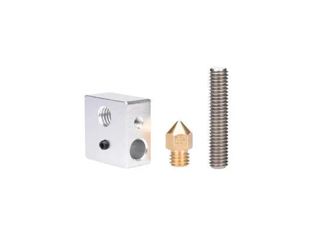 Alt view image 3 of 3 - BIQU 3D printer parts MK8 Extruder hot end kit 0.4mm nozzle heating MK8 Extruder hot end DIY Accessories