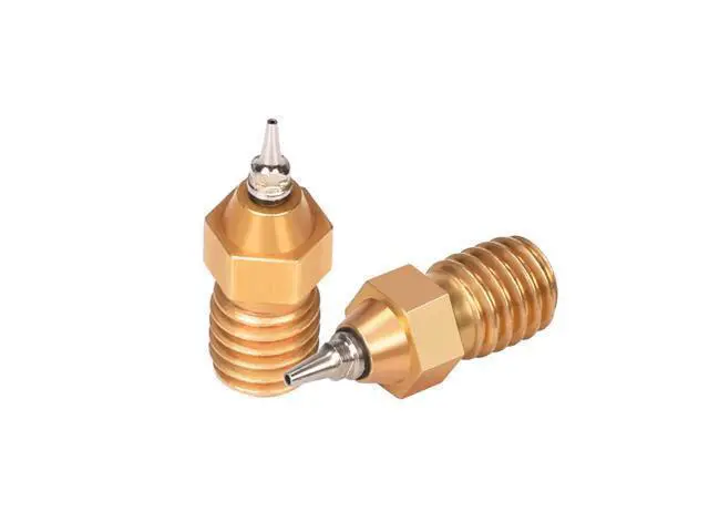 Alt view image 3 of 4 - Buse d'aérographe V6 en laiton de haute qualité, ensemble d'adaptateurs 0.2MM/0.3MM/0.4MM/0.5MM, Filament 1.75mm pour pièces d'imprimante 3D