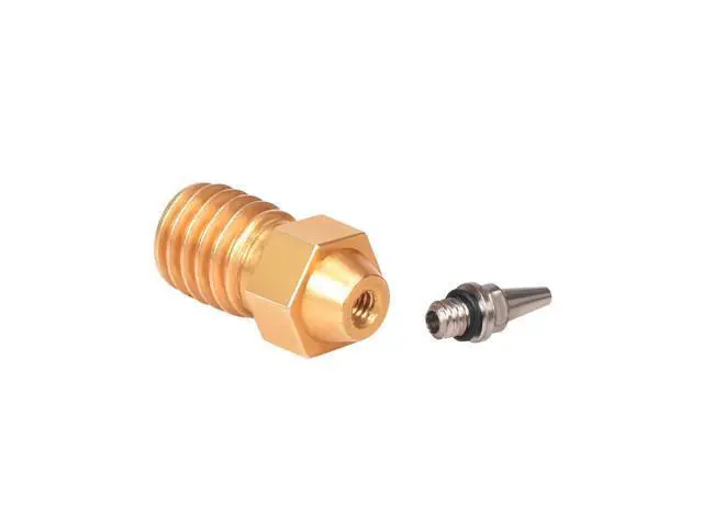 Alt view image 4 of 4 - Buse d'aérographe V6 en laiton de haute qualité, ensemble d'adaptateurs 0.2MM/0.3MM/0.4MM/0.5MM, Filament 1.75mm pour pièces d'imprimante 3D