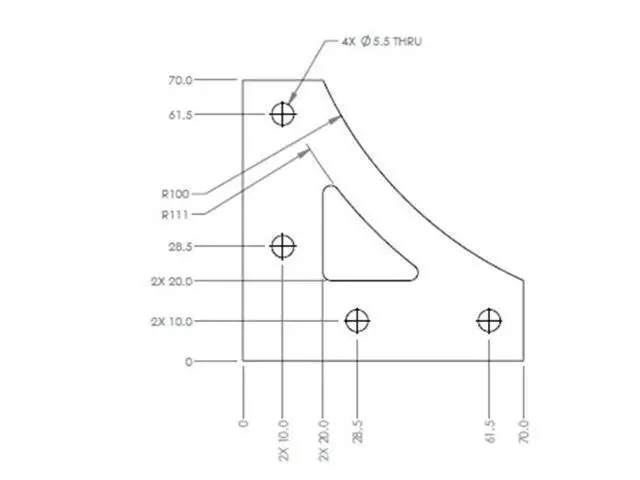 Alt view image 2 of 2 - Funssor 2pc aluminum frame corner plate for Reprap Prusa i3/Lulzbot frame