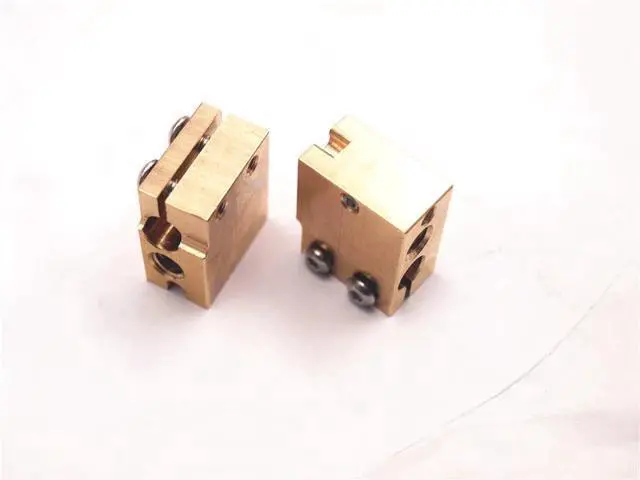 Alt view image 2 of 3 - Funssor High Temperature Copper volcano cartridge type heater block sensor/thermistor/PT100 sensor block V6 hotend