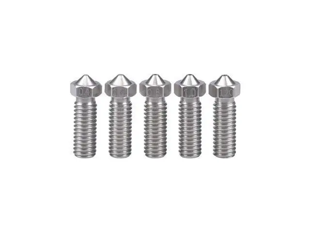 Alt view image 2 of 3 - 10pcs 3D Printer Parts Volcano Nozzle Stainless Steel M6 Nozzle Extra 0.4mm/0.6mm/0.8mm/1.0/1.2mm for 1.75/3.0mm filament