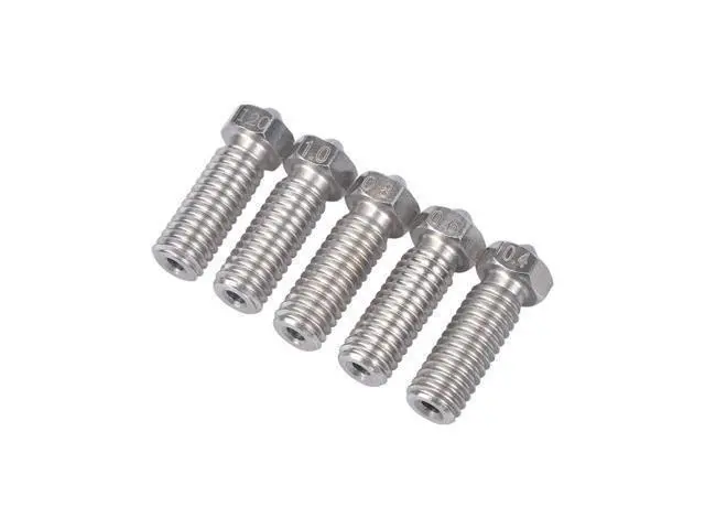 Alt view image 3 of 3 - 10pcs 3D Printer Parts Volcano Nozzle Stainless Steel M6 Nozzle Extra 0.4mm/0.6mm/0.8mm/1.0/1.2mm for 1.75/3.0mm filament