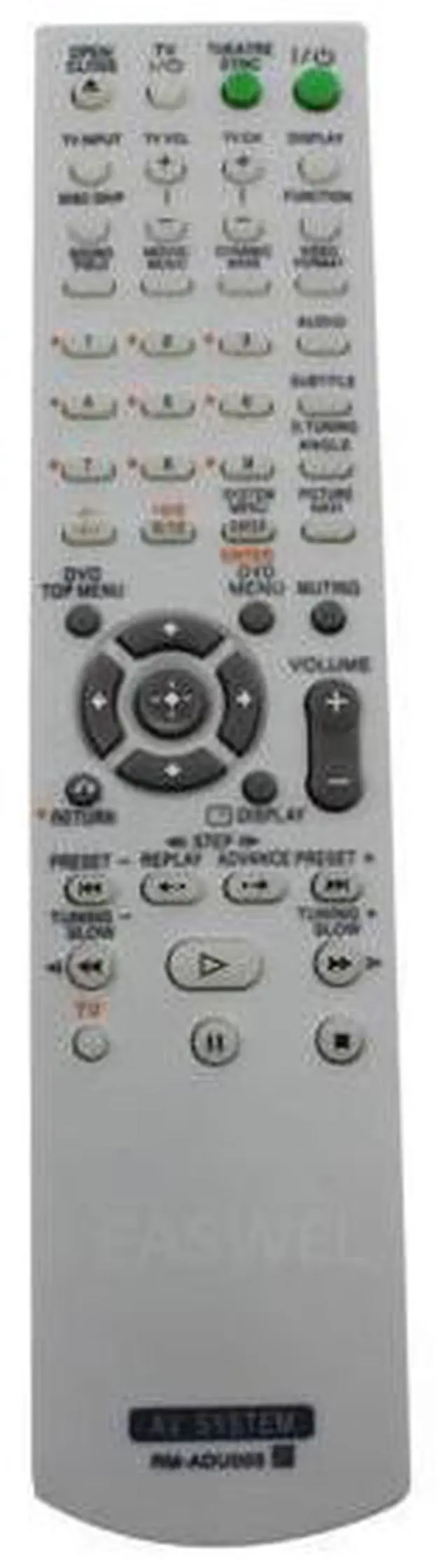 Main image of RM-ADU005 remoto para Sony DVD sistema de cine en casa DAV-DZ231 HCD-DZ231 DAV-HDZ235 DAV-DZ30 HCD-HDX265 HCD-HDX465 DAV-HDX466