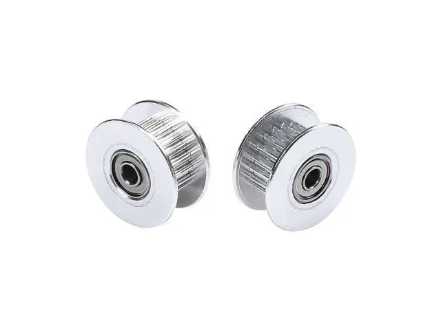 Alt view image 2 of 3 - 3D printer 2GT 20 teeth wheel Perlin passive idler pulley wheel GT2 Pulley 16/20 Without Teeth Teeth Timing Gear 3D Printers