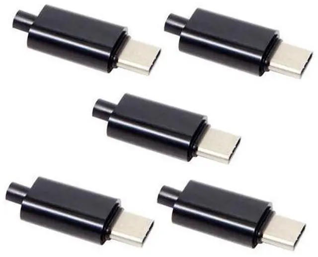 Alt view image 2 of 7 - NGFF 5pcs/lot DIY 24pin USB Type C USB-C Male OTG Host Type 5.1k Resistor with Black Housing Cover