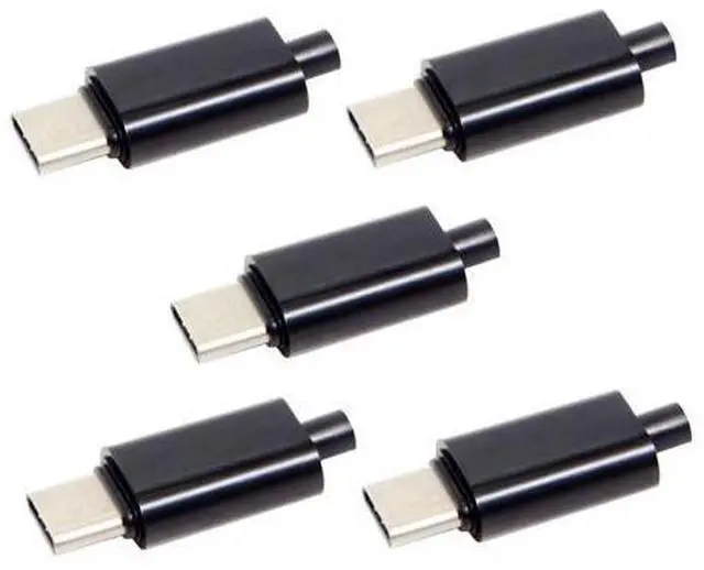 Alt view image 3 of 7 - NGFF 5pcs/lot DIY 24pin USB Type C USB-C Male OTG Host Type 5.1k Resistor with Black Housing Cover