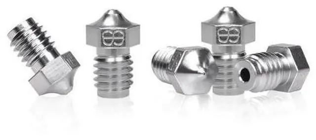 Alt view image 2 of 3 - Phaetus V6 Nozzle Plated Copper 1.75MM Filament 0.25/0.4/0.5/0.6/0.8mm 3D Printer Parts For E3D V6 Dragon Hotend Prusa i3 MK3