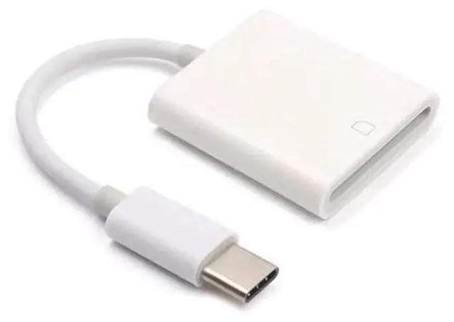 Main image of Lecteur de cartes USB C vers SD, adaptateur Thunderbolt 3 de Type C Compatible avec iPad Pro 2018, MacBook Pro/Air, Samsung Galaxy S10/S9/S8,