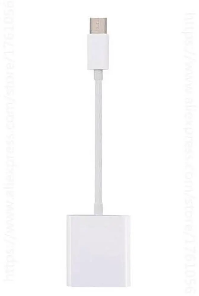 Alt view image 4 of 4 - Lecteur de cartes USB C vers SD, adaptateur Thunderbolt 3 de Type C Compatible avec iPad Pro 2018, MacBook Pro/Air, Samsung Galaxy S10/S9/S8,