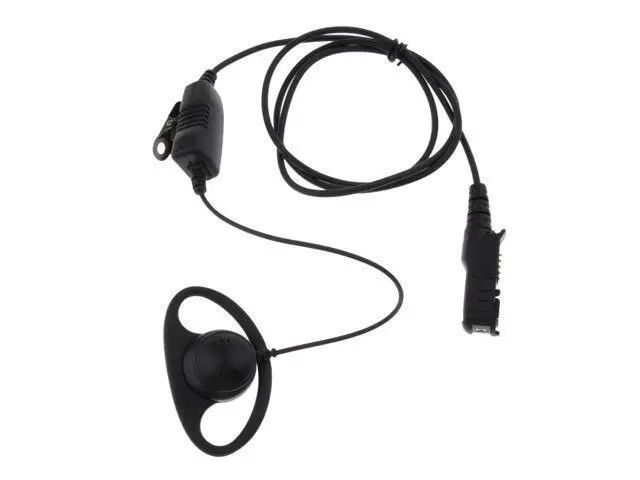 Alt view image 4 of 4 - D Shape Ear Hook Earpiece Headset Speaker Mic for Motorola XIR P6620 XPR3500