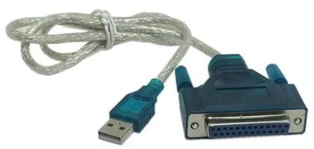 Alt view image 3 of 3 - Câble USB 2.0 à 25 broches DB25 femelle pour imprimante parallèle, câble adaptateur IEEE 1284 12Mbps pour ordinateur portable