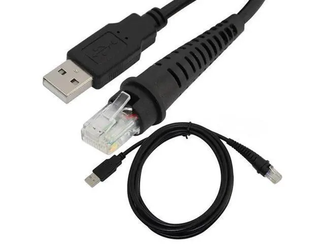 Alt view image 2 of 3 - Câble USB vers RJ50 de 6,5 pieds, pour Honeywell, scanneurs de codes à barres métrologiques MS5145, MS7120, MS9540, MS7180, MS1690, MS9590, MS9520