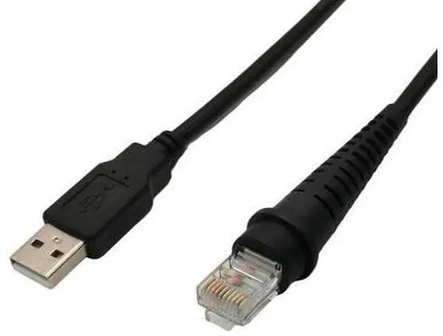 Main image of Câble USB vers RJ50 de 6,5 pieds, pour Honeywell, scanneurs de codes à barres métrologiques MS5145, MS7120, MS9540, MS7180, MS1690, MS9590, MS9520