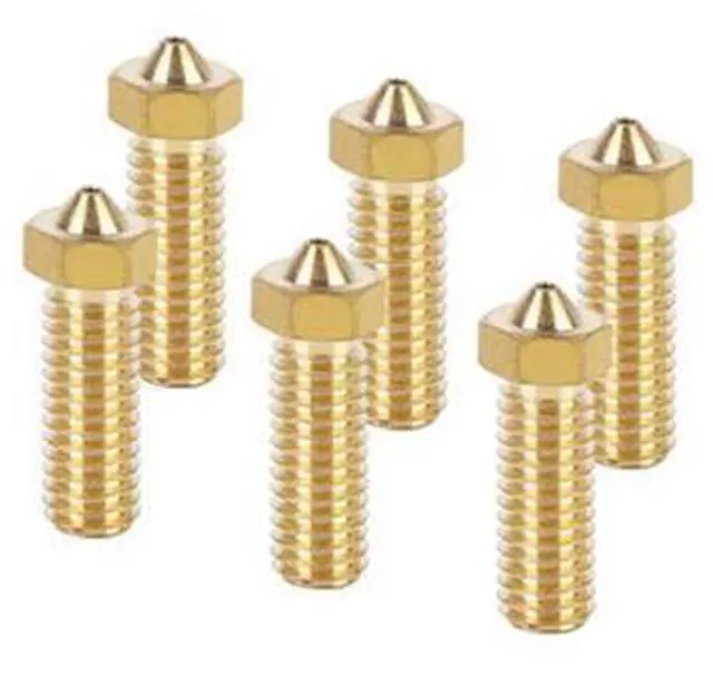 Main image of CREALITY 3D Printer Parts K8 Brass Volcano Extruder Nozzle Mix Size 0.6mm/0.8mm/1.0mm/1.2mmOringinal