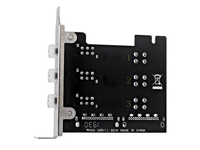 Alt view image 2 of 3 - Desktop PC Power Expansion Hard Disk Drive Controller Multi-System Switching Supports 80mm Half-Height Chassis HTPC