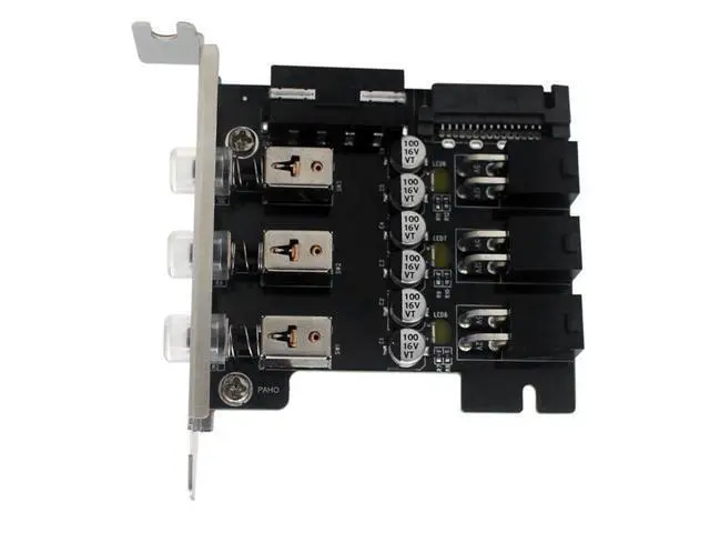 Alt view image 3 of 3 - Desktop PC Power Expansion Hard Disk Drive Controller Multi-System Switching Supports 80mm Half-Height Chassis HTPC