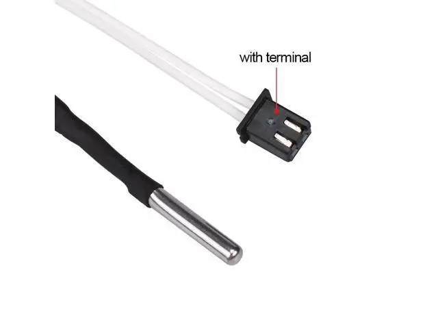 Alt view image 3 of 3 - BIQU 3D Printer Parts 1M/2M HT-NTC100K Thermistor Temperature Sensor for High Temperature Filament 350 Degrees