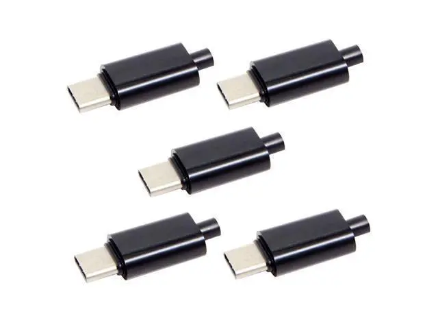 Alt view image 3 of 5 - 5pcs/lot Black Housing Cove DIY 24pin Type C OTG Host Type 5.1k Resistor