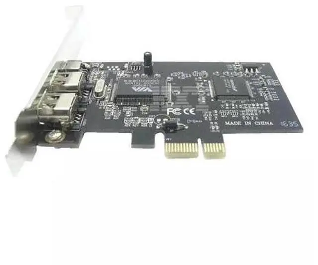 Alt view image 3 of 4 - Carte d'extension firewire 3 ports PCIe, pour ordinateur de bureau, adaptateur 2x6 broches et 1 x 4, 1394A, PCI Express vers IEEE,