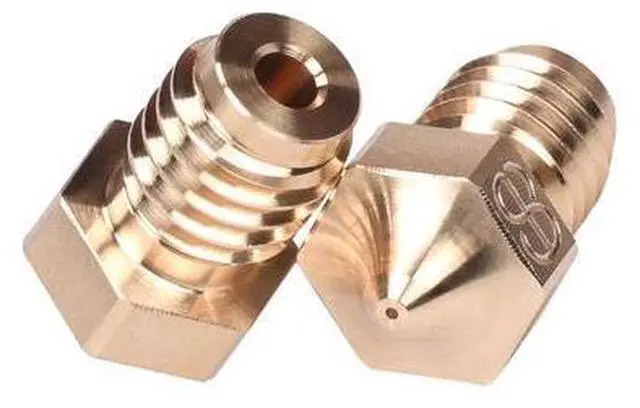 Alt view image 3 of 3 - Phaetus V6 Nozzle Brass 1.75MM Filament 0.2/0.4/0.5/0.6/0.8mm 3D Printer Parts For E3D V6 Hotend Extruder Prusa i3 MK3 Printer