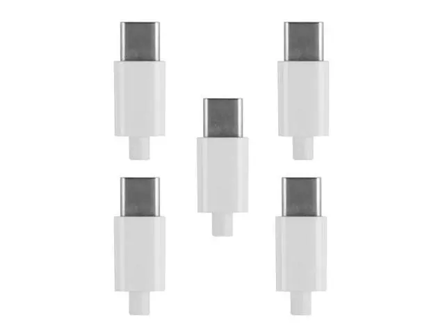 Alt view image 4 of 5 - 5set DIY 24pin USB 3.1 Type C USB-C Male Plug Connector SMT type with 3.5mm SR and Housing Cover