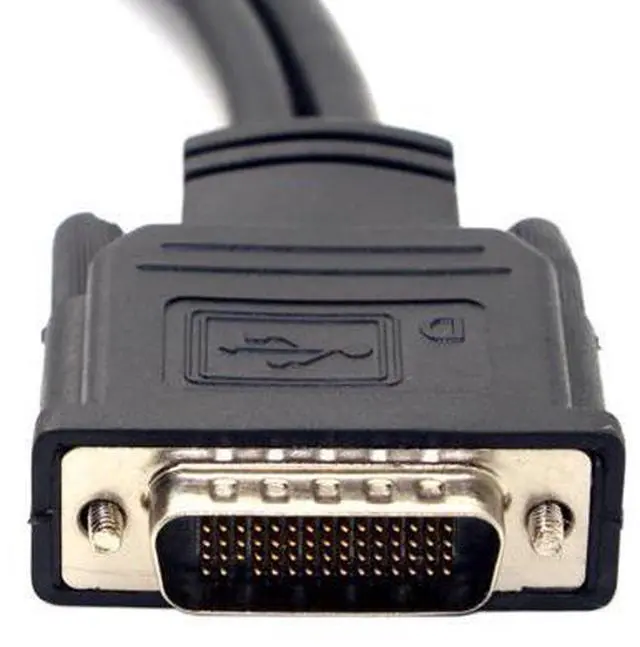 Alt view image 3 of 3 - DMS-59 Male to DVI 24+5 Female & VGA RG 15pin Female Splitter Extension 15cm