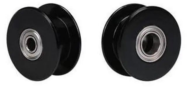Main image of BIQU Latest GT2 Black Color Aluminum Toothless Timing Belt Idler Pulley 20 teeth for 3D printer GT2- 6mm Width Timing Belt