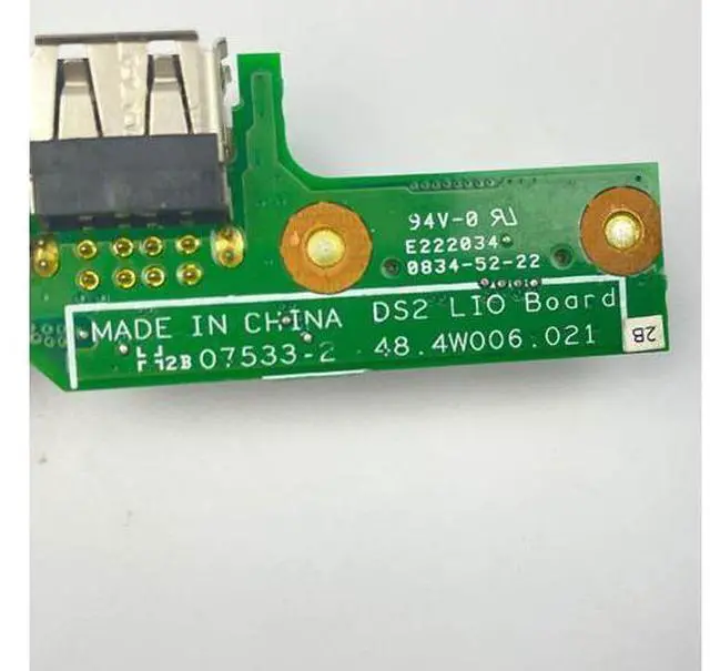 Alt view image 4 of 4 - DC Power USB Jack board For Dell Inspiron 1525 1526 laptop DC-IN USB Charging board 48.4W006.021 07533-2 DS2 LIO Board