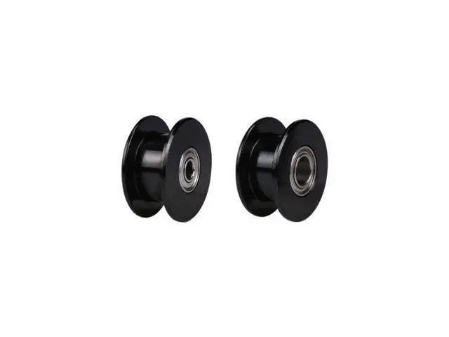 Alt view image 3 of 3 - BIQU Latest GT2 Black Color Aluminum Toothless Timing Belt Idler Pulley 20 teeth for 3D printer GT2- 6mm Width Timing Belt