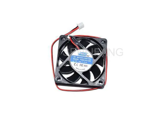 Main image of para FD6015S14M ventilador de refrigeración de servidor DC 14V 0.15A 60x60x15mm 2-de alambre