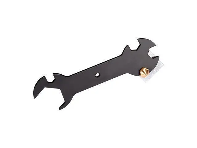 Alt view image 3 of 3 - 3D Nozzle Wrench 5 IN 1 Wrench Stay 5.7mm to 20.2mm Steel Spanner Wrench Flat 3D Printer Parts For MK8 MK10 V6 Nozzle Heat Block