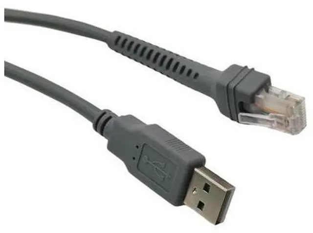 Main image of Câble USB vers RJ45 pour Scanner de symboles LS2208 LS1203 LS4208 DS6708, 2M, nouveau, pièce de Scanner de codes à barres