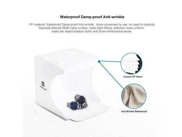 Alt view image 4 of 4 - 20cm LED Light Box Lighting Cube for Photography Photo Studio + 6 Backdrops