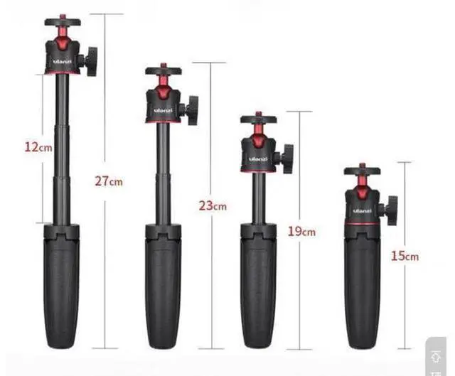 Main image of Mt-38 Mini Tripod Stand Selfie Stick with Phone Clip for Smartphone 360 Rotatable Phone Holder Stand for Video/ Vlogging/ Selfie