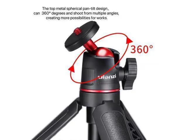 Alt view image 2 of 3 - Mt-38 Mini Tripod Stand Selfie Stick with Phone Clip for Smartphone 360 Rotatable Phone Holder Stand for Video/ Vlogging/ Selfie