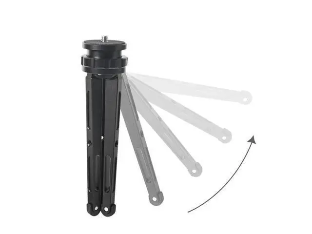 Alt view image 4 of 4 - Mini Tripod Stand Base Aluminum Alloy Multi-Angle Adjustment Tripod for Slr Camera/Smartphone/Ball Head/Monopods