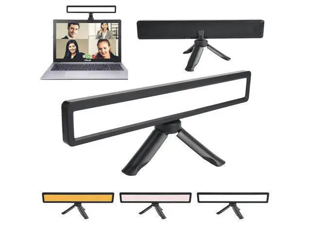 Alt view image 3 of 4 - WS-66C LED Video Light Computer Monitor Light Fill Light with Tripod Lighting
