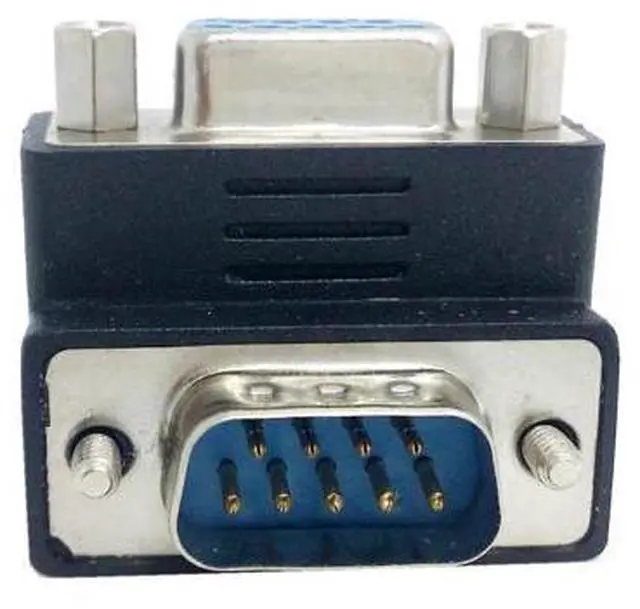 Main image of Chenyang DSUB D-SUB RS232 9Pin Male to Female Down Right Angled 90 Degree Extension Adapter For Display Projector Computer