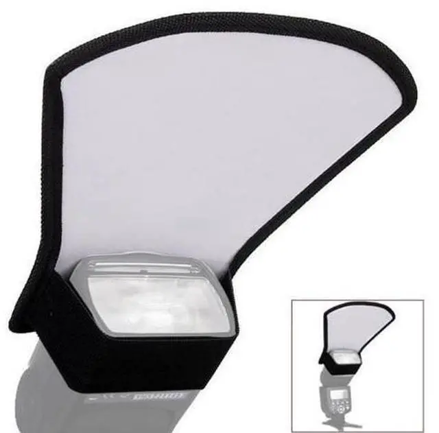 Alt view image 3 of 4 - 2 IN 1 Camera Flash Diffuser Flash Light Reflector for Nikon/Canon/Sony Cameras Softbox 11*18*20cm