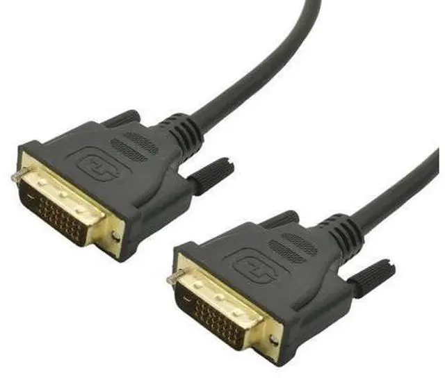 Main image of Câble DVI mâle vers DVI 24 + 1 broche, 1080p, fiche plaquée or 3D, 0.5M, pour moniteur LCD, DVD, HDTV, XBOX