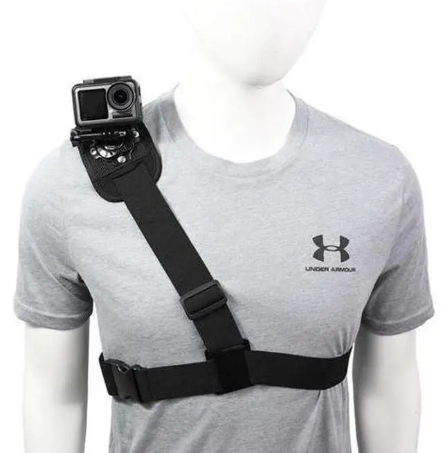Main image of Adjusted Elastic Shoulder Mount Strap for Gopro 8 7 6 5 4 3+ 3 2 1 Strap Clamp for Action Cameras Gopro Accessories