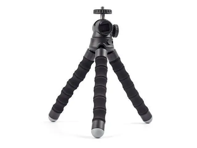 Alt view image 4 of 4 - Octopod Flexible Tripod Portable Lightweight Tripod Stand with Cold Shoe Mount for Smartphone DSLR Camera Selfie Live Broadcast