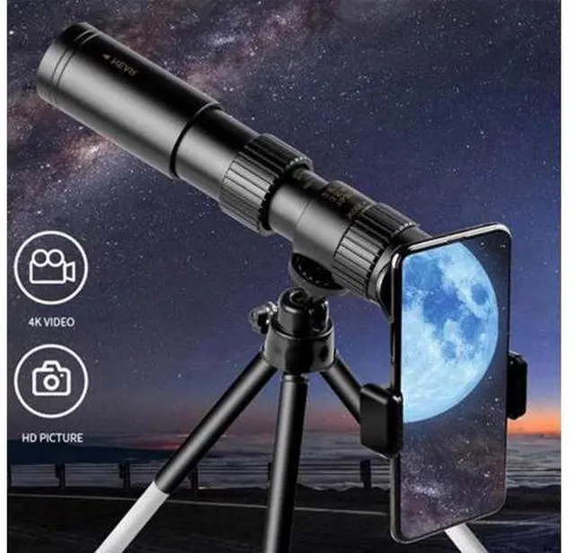 Main image of Portable 10-300X40mm Super Telephoto Zoom Monocular Telescope With Tripod + Clip