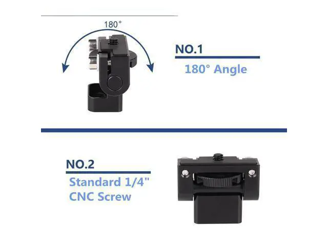 Alt view image 2 of 4 - Camera Cage Rig Holder Bracket Adjustable Anti-Twist for Gopro Flash Monitor LED