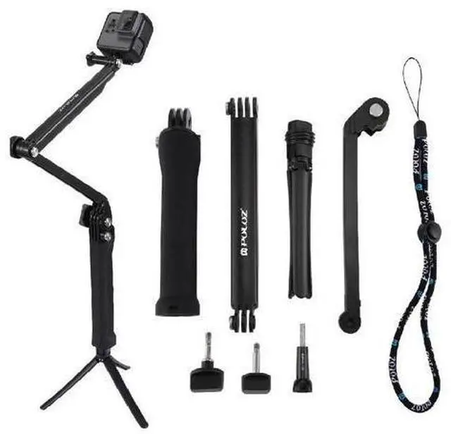 Main image of PULUZ PU202 Handheld Monopod Selfie Stick 3-Way Grip Arm Tripod for GoPro Hero