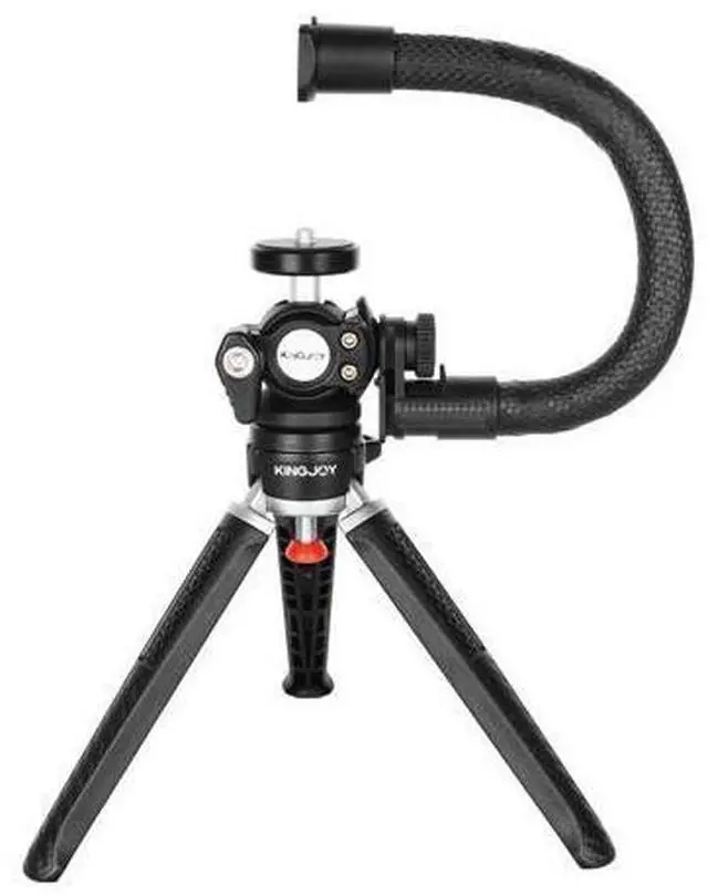 Alt view image 2 of 4 - Multi-Function Desktop Tripod with 360 Rotation Ballhead Mini Tripod for Smartphone Ring Light for Live Broadcast