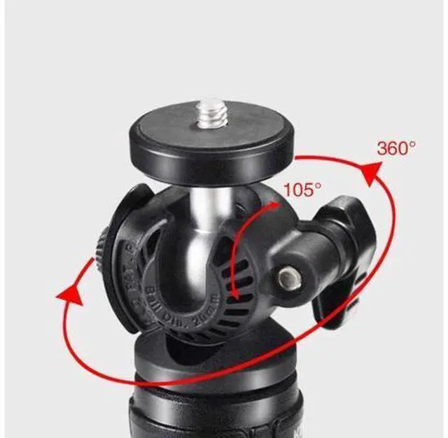 Alt view image 4 of 4 - Multi-Function Desktop Tripod with 360 Rotation Ballhead Mini Tripod for Smartphone Ring Light for Live Broadcast